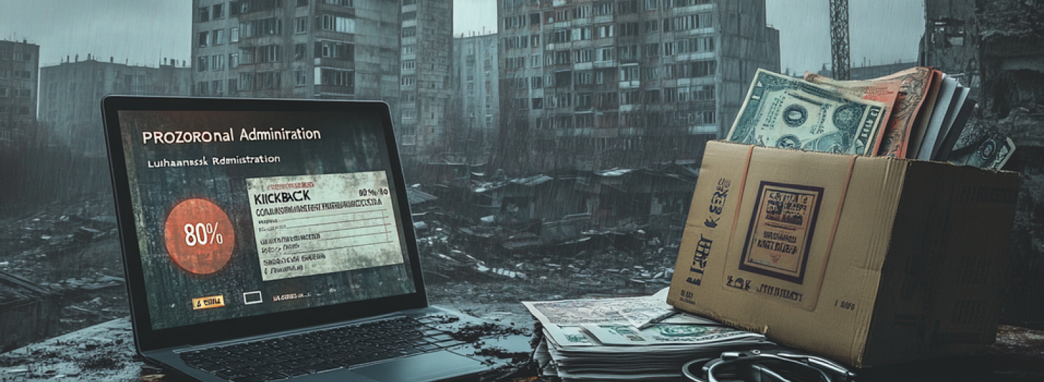 Golden PR Amid the Ruins and Mail-Order Kickbacks: How a Regional Leadership Crackdown Exposed a Legal Defense Scheme in Occupied Luhansk
