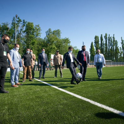 В рамках "Великого будівництва" на Херсонщині відкрито футбольне поле "Дніпро"