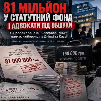 181 Million in Charter Capital and Retainers Amid Raids: How a Relocated Sievierodonetsk Enterprise Operates Out of Dnipro and Kyiv