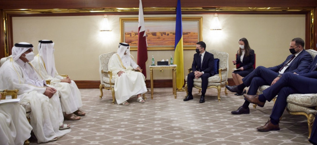 ﻿Президент України зустрівся з Прем’єр-міністром, міністром внутрішніх справ Держави Катар