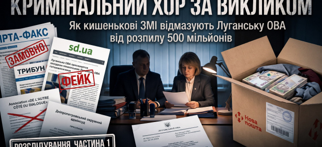Кримінальний хор за викликом: як кишенькові ЗМІ відмазують верхівку Луганської ОВА від розпилу 500 мільйонів