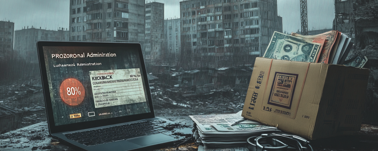 Golden PR Amid the Ruins and Mail-Order Kickbacks: How a Regional Leadership Crackdown Exposed a Legal Defense Scheme in Occupied Luhansk