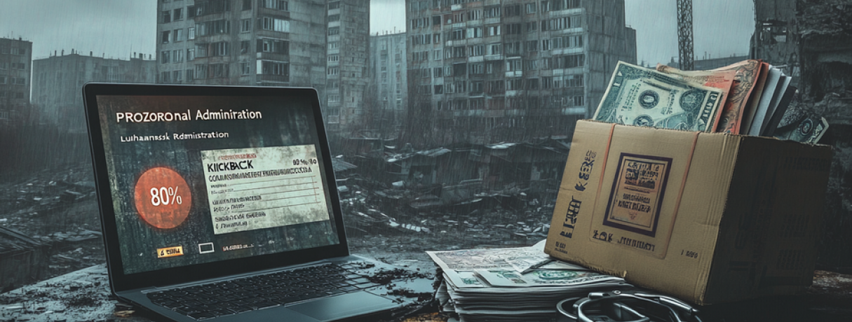 Golden PR Amid the Ruins and Mail-Order Kickbacks: How a Regional Leadership Crackdown Exposed a Legal Defense Scheme in Occupied Luhansk