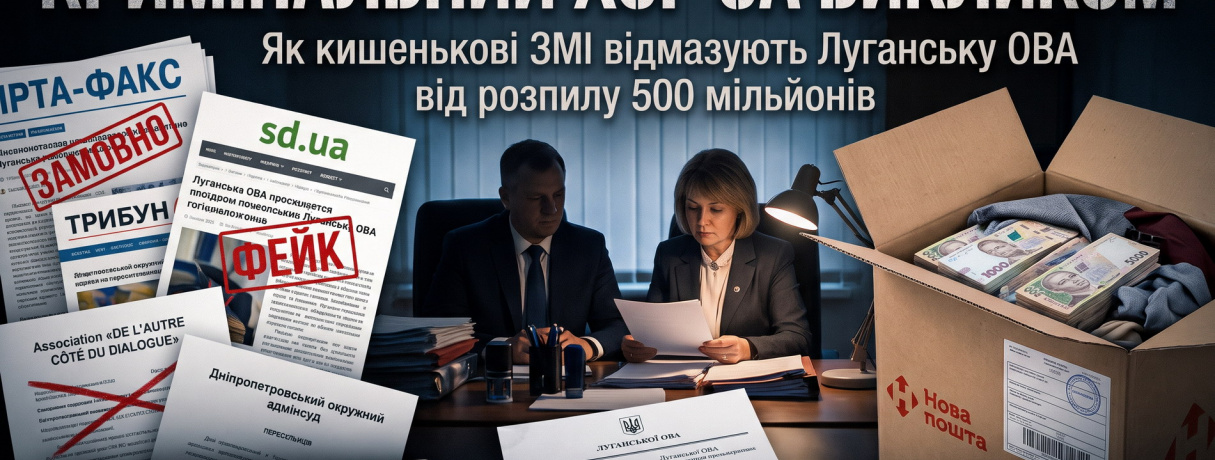 Criminal Choir on Call: How Co-Opted Media Whitewash the Luhansk Administration’s 500M UAH Scheme