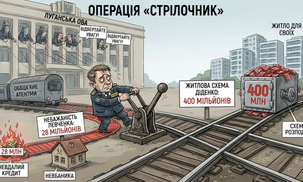 Operation "Scapegoat": How Luhansk OVA Uses a 28-Million Negligence Claim Against Levchenko to Shield Didenko's 400-Million Housing Scheme