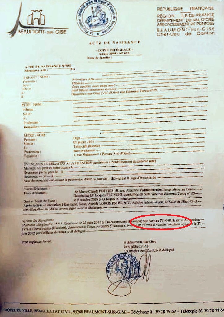 свідоцтво про народження
